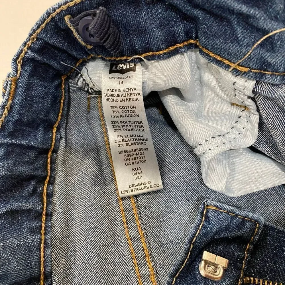 Levi’s 511 Slim Fit Kids Jeans Dark Wash Size 14